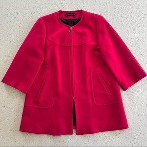 Zara | Hot pink long blazer